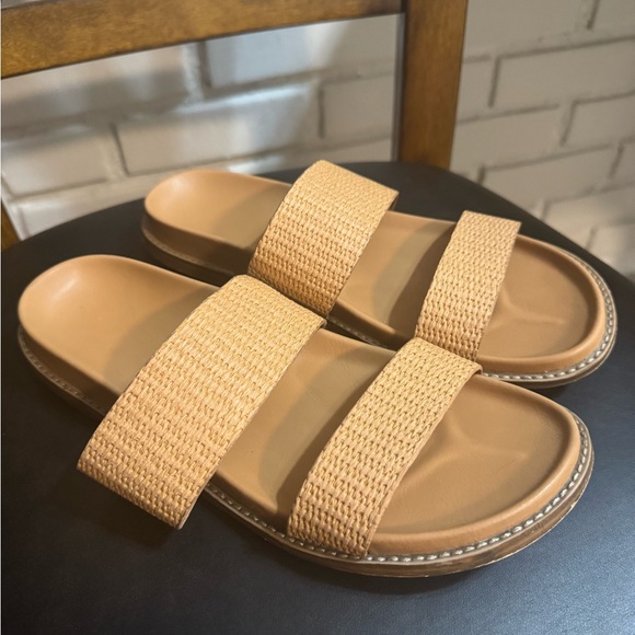 Jolie Tan Sandals Double-Strap Comfort - Picture 2 of 7